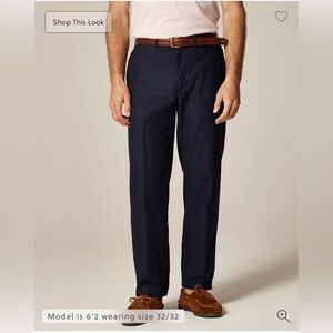 J. Crew Men's Navy Straight Chino Pants